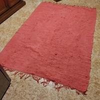 tappeto in cotone fucsia 136 larghezza x193 lunghe