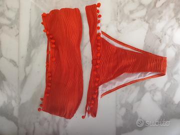 Costume arancione a fascia nuovo Shein 