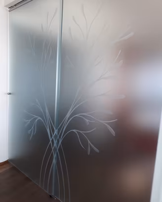 Porta scorrevole vetro opaco