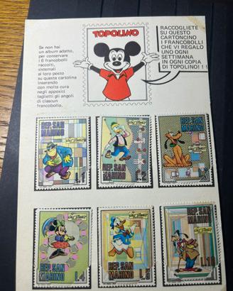 Francobolli topolino 1971 San Marino
