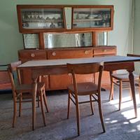 Credenza con tavolo anni 40