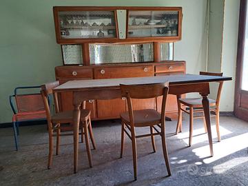 Credenza con tavolo anni 40