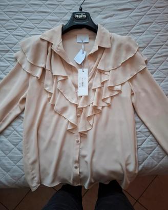 Camicia rouches elegante da donna