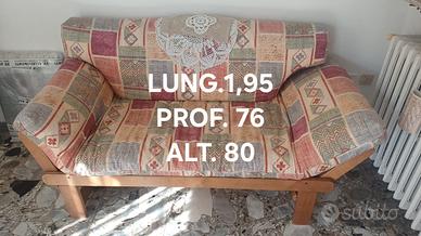 Divano letto in doghe