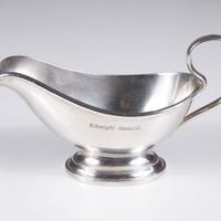 Salsiera silver‑plated Alberghi Gentili anni ’50