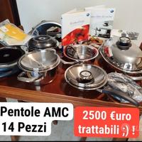 Set Pentole AMC 14 pezzi con accessori