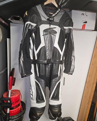 Tuta moto in pelle Spyke divisibile - tg.58