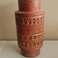 Vaso in ceramica Bitossi rosso