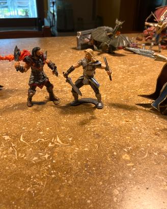 2 guerrieri e 2 maghi Schleich
