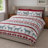 Copripiumino matrimoniale flanella con due federe