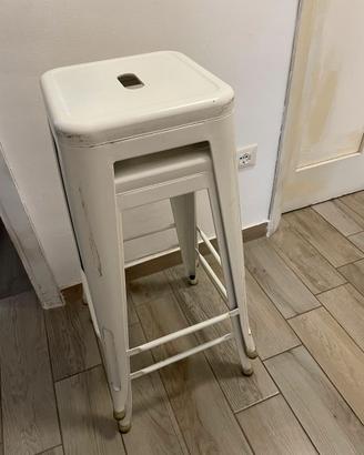 2sgabelli in metallo stile industry effetto used
