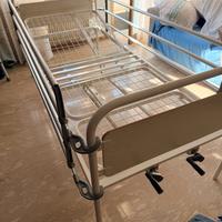 letto ortopedico + sponde in alluminio
