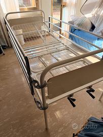 letto ortopedico + sponde in alluminio
