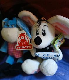 Set 2 peluche nuovi Topolino e Asinello 