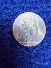 Moneta 100 Lire “Minerva“della Repubblica Italiana
