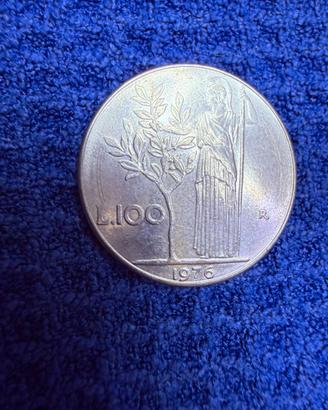 Moneta 100 Lire “Minerva“della Repubblica Italiana