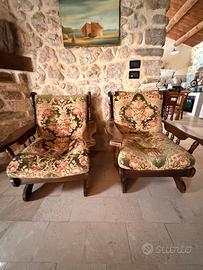 Coppia di poltrone vintage