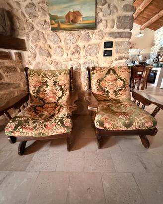 Coppia di poltrone vintage
