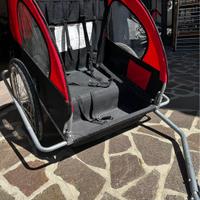 Carrellino per bici per 2 bambini o 1 cane medio