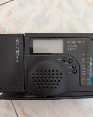 Radio Sveglia Vintage con Proiettore dell’Ora