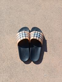 ciabatte Burberry usate 1 volta taglia 45 