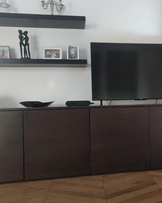 2 Mensole e Madia a 4 ante