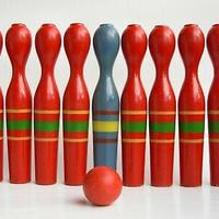 Birilli da Bowling made in Germania Ovest. Vintage