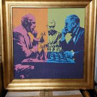 Lotto di 7 quadri con cornice in legno -misure mix