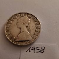 REPUBBLICA ITALIANA 500 Lire Caravelle del 1958