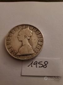 REPUBBLICA ITALIANA 500 Lire Caravelle del 1958