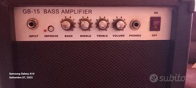 amplificatore per basso e chitarra gb-15 rocktile