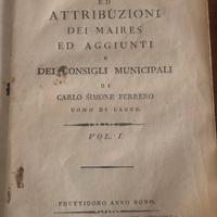 Libro antico 1800/1801
