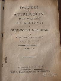 Libro antico 1800/1801