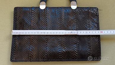 Borsa in vero coccodrillo verde Sandro Corti – art