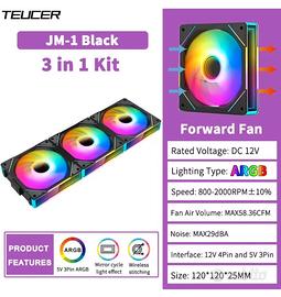 Ventole TEUCER 120mm ARGB