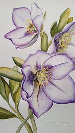 Dipinto ad acquerello "Fiori"