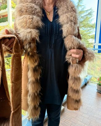 Cappotto montone e volpe