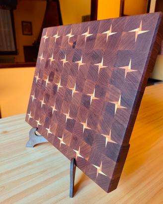 Tagliere in legno massello end grain 