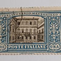 Regno 1923- cinquantenario morte di Manzoni 