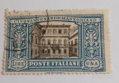 Regno 1923- cinquantenario morte di Manzoni 