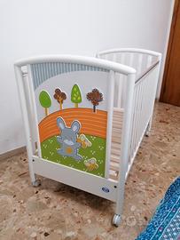 Lettino neonato marca "Pali"  + materasso. 