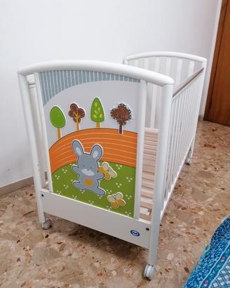 Lettino neonato marca "Pali"  + materasso. 