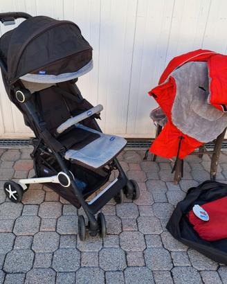 Passeggino Chicco WE pieghevole a libro + trapunta