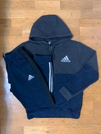 adidas | Felpa e Pantalone coordinato Grigio e Blu