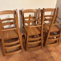 Set 6 sedie legno