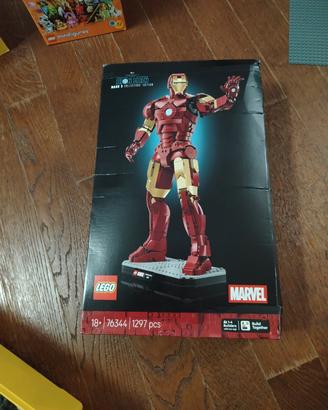 Lego marvel Iron man set statua 