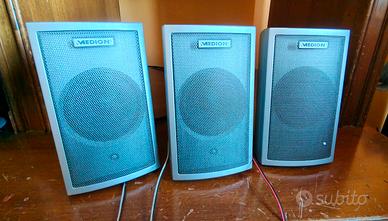 satelliti 3 e Sub woofer 50 watt 8 ohm Medion 
