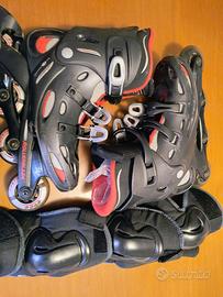 Pattini in linea Rollerblade tg. 42. Con accessori