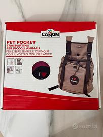 Zainetto Trasportino Pet Pocket CAMON Fucsia