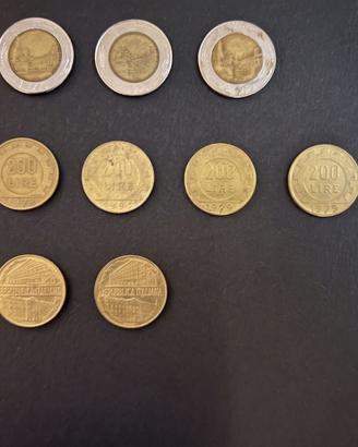 Lotto Monete Repubblica Italiana 200 e 500 Lire